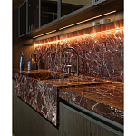 Кухонный гарнитур из красного мрамора и дерева VVD Dada Engenereed Kitchen варинант исполнения - 6 | Loft Concept в Москве