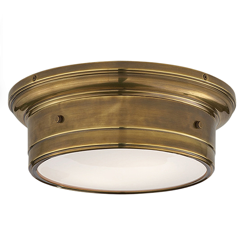 Потолочный светильник круглый цвета состаренная латунь Modern Simple Ceiling Light Латунь Белый в Москве | Loft Concept 