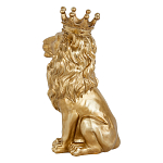 Статуэтка лев с детализированной гривой и изящной короной Lion Crown  варинант исполнения - 2 | Loft Concept в Москве