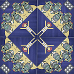 Плитка дизайнерская с узором Мангалоры варинант исполнения - 2 | Loft Concept в Москве