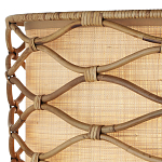 Подвесной светильник  из кованого железа и абажуром из ротанга Wicker Furniture варинант исполнения - 1 | Loft Concept в Москве