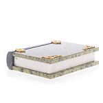 Шкатулка в виде книги из натурального камня змеевик Stone Casket варинант исполнения - 4 | Loft Concept в Москве