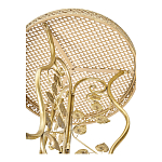 Столик приставной золотистый с орнаментом на столешнице Tanzania варинант исполнения - 3 | Loft Concept в Москве