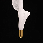 Люстра с белым скрученным плафоном Golden Swirl варинант исполнения - 8 | Loft Concept в Москве