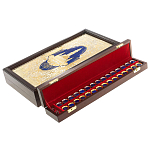 Нарды настольные из натурального камня лазурит и долерит Backgammon from Stone варинант исполнения - 5 | Loft Concept в Москве