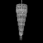 Люстра многоярусная каскадная с хрустальными подвесками Roul Crystal Light варинант исполнения - 3 | Loft Concept в Москве