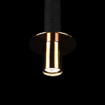 Подвесной светильник с узким цилиндрическим плафоном и золотым металлическим декором Concrete Pipe варинант исполнения - 7 | Loft Concept в Москве