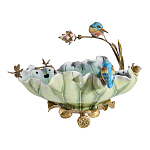 Чаша в виде листка лотоса с птицами Eden Garden варинант исполнения - 3 | Loft Concept в Москве