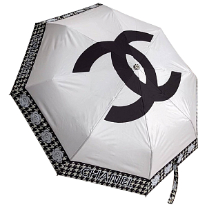 Зонт раскладной CHANEL дизайн 016 Белый цвет