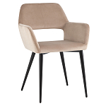 Стул с подлокотниками бежевый NEASAN STOOL варинант исполнения - 1 | Loft Concept в Москве