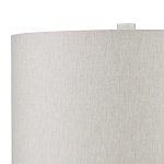 Настольная лампа мраморная с тканевым цилиндрическим абажуром Sharpened варинант исполнения - 2 | Loft Concept в Москве