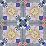 Плитка дизайнерская с узором Элемент варинант исполнения - 3 | Loft Concept в Москве