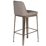 Стул барный светло-серый из экокожи Spectacular High Bar Stool варинант исполнения - 2 | Loft Concept в Москве