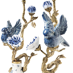 Подсвечник Candleholder Birds Atlanta Set 2 Pcs варинант исполнения - 3 | Loft Concept в Москве