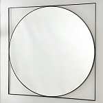 Зеркало в черной металлической раме Urban Style Mirror варинант исполнения - 2 | Loft Concept в Москве