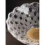 Чаша стеклянная прозрачная на бронзовой подставке с фигуркой девушки Eden Garden варинант исполнения - 7 | Loft Concept в Москве