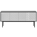 Длинная тумба с зеркальным декором Serena варинант исполнения - 4 | Loft Concept в Москве