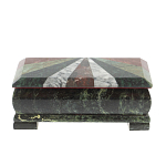 Шкатулка для денег с мозаикой из натуральных камней Stone Casket варинант исполнения - 2 | Loft Concept в Москве