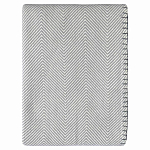 Плед из шерсти мериноса серого цвета 130×180 см Gray Waves варинант исполнения - 1 | Loft Concept в Москве