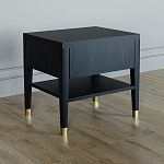 Прикроватная тумбочка с ящиком Elsa Dreams Black варинант исполнения - 4 | Loft Concept в Москве