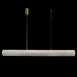 Подвесной светильник линейный цилиндрической формы из натурального алебастра Alabaster Geometry варинант исполнения - 2 | Loft Concept в Москве