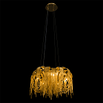 Люстра подвесная круглая с изогнутыми металлическими дугами и ниспадающими цепочками 65 см Atlantis Chain варинант исполнения - 5 | Loft Concept в Москве