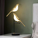 Настольная лампа с 2-мя плафонами в виде птичек Flight of Light варинант исполнения - 1 | Loft Concept в Москве