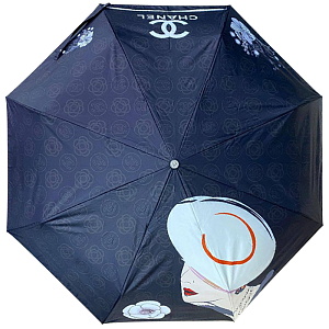 Зонт раскладной CHANEL дизайн 022 Синий цвет