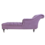 Кушетка фиолетовая с мягкой обивкой из велюра Michael Couch варинант исполнения - 2 | Loft Concept в Москве