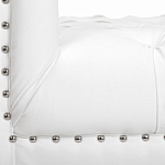 Кушетка белая с мягкой обивкой из велюра Michael Couch варинант исполнения - 6 | Loft Concept в Москве