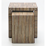 Комплект приставных столиков Stripes Set of tables Beige варинант исполнения - 2 | Loft Concept в Москве