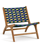 Кресло низкое из массива тика Barbados варинант исполнения - 1 | Loft Concept в Москве