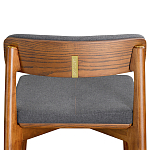 Барный стул из массива ясеня с обивкой из рогожки Elegant Ash варинант исполнения - 5 | Loft Concept в Москве