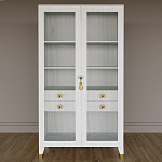 Дизайнерский шкаф витрина Elsa Dreams White с 4-мя ящиками варинант исполнения - 1 | Loft Concept в Москве