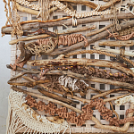 Большая Абстрактное Панно из веток и нитей Dryad Wall Art варинант исполнения - 5 | Loft Concept в Москве