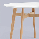 Обеденный стол с белой столешницей ELUNED FURNITURE варинант исполнения - 3 | Loft Concept в Москве