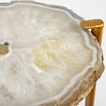 Кофейный стол со столешницей из агата Agate Design Beige варинант исполнения - 2 | Loft Concept в Москве