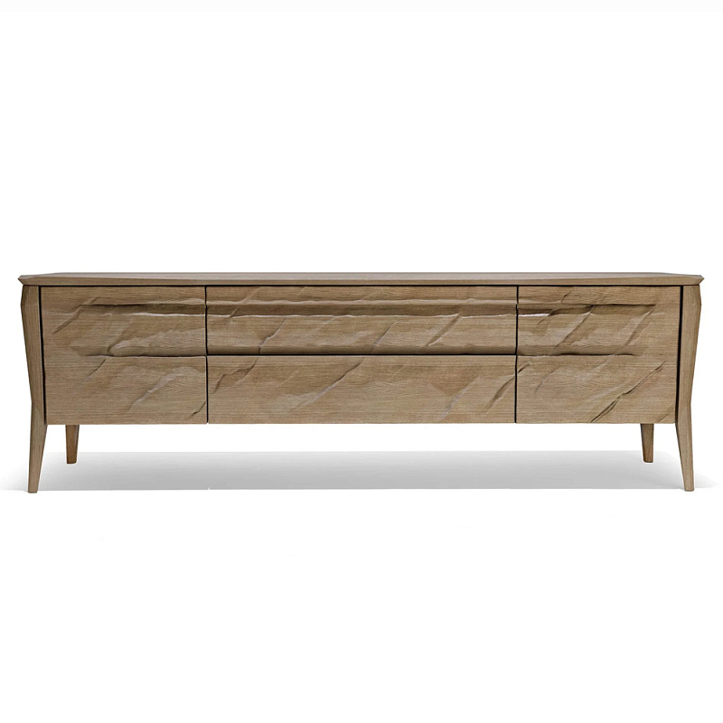 ТВ тумба 2 двери и 2 выдвижных ящика Tasteful Furniture Венге Светлый дуб ТВ тумба 2 двери и 2 выдвижных ящика Tasteful Furniture Венге Светлый дуб в Москве | Loft Concept