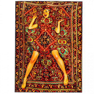 Ковер Seletti Rectangular Rug Lady on Carpet