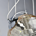 Люстра каскадная с 9-ю разноцветными стеклянными плафонами Kaleido варинант исполнения - 8 | Loft Concept в Москве