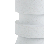 Приставной стол из искусственного камня Chess White варинант исполнения - 2 | Loft Concept в Москве