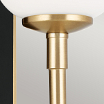  Бра с прямоугольным черным основанием и белым матовым цилиндрическим плафоном Kichler варинант исполнения - 11 | Loft Concept в Москве