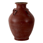 Ваза бордовая с 4-мя фактурными ручками Vase Burgundy Glaze варинант исполнения - 1 | Loft Concept в Москве