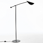 Торшер с поворотным плафоном Aracea Black Floor Lamp варинант исполнения - 14 | Loft Concept в Москве