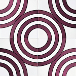 Дизайнерская плитка с узором Мишень варинант исполнения - 1 | Loft Concept в Москве