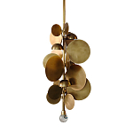 Люстра креативная из дисков цвета латунь Constellation Light and Style варинант исполнения - 1 | Loft Concept в Москве