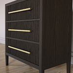 Комод Primo с 3 выдвижными ящиками Темный орех варинант исполнения - 2 | Loft Concept в Москве