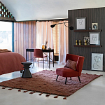 Черный приставной столик из массива AMORPHOUS варинант исполнения - 3 | Loft Concept в Москве