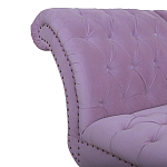 Кушетка фиолетовая с мягкой обивкой из велюра Michael Couch варинант исполнения - 3 | Loft Concept в Москве