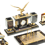 Настольный письменный набор из яшмы и долерита в подарочной упаковке Manager Organizer варинант исполнения - 2 | Loft Concept в Москве